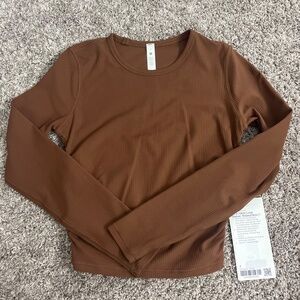 Brown Lululemon Long Sleeve Top, 2